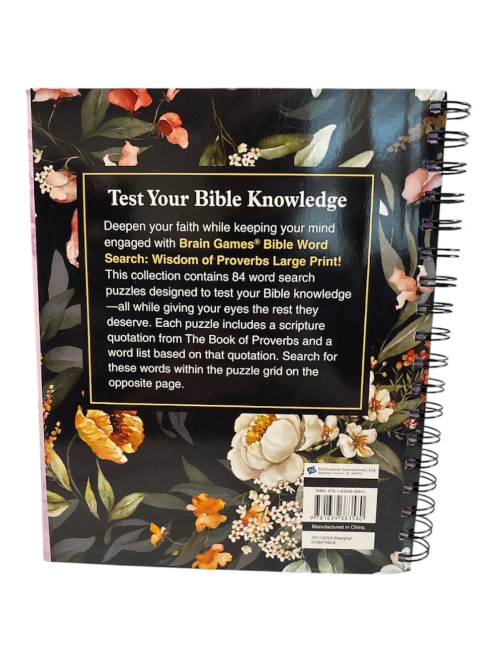 BIBLE WORD SEARCH Wisdom of Proverbs  Large Print and Pen - Picture 4 of 4